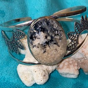 SALE ⭐️ Dendritic Opal cuff bracelet